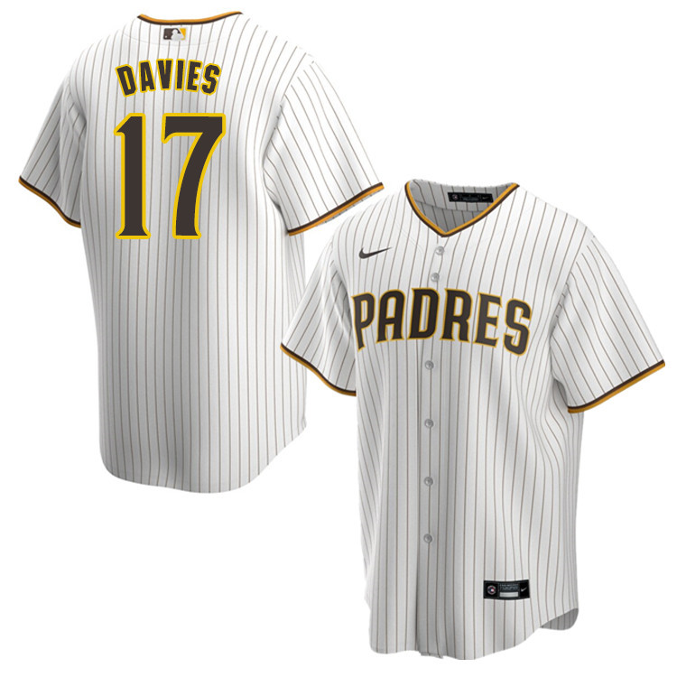 Nike Men #17 Zach Davies San Diego Padres Baseball Jersey Sale-White